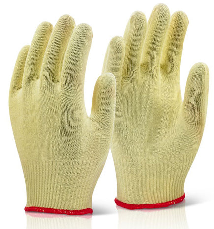 Beeswift Kevlar Light Weight Gloves - Yellow - Customisable Cut Resistant