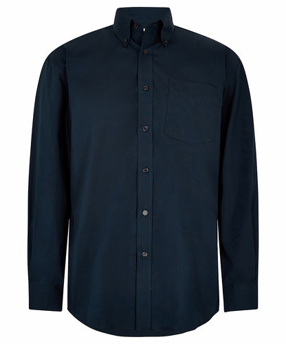 Kustom Kit Corporate Oxford Shirt Long Sleeve KK105 - Dark Navy - Customisable Shirts