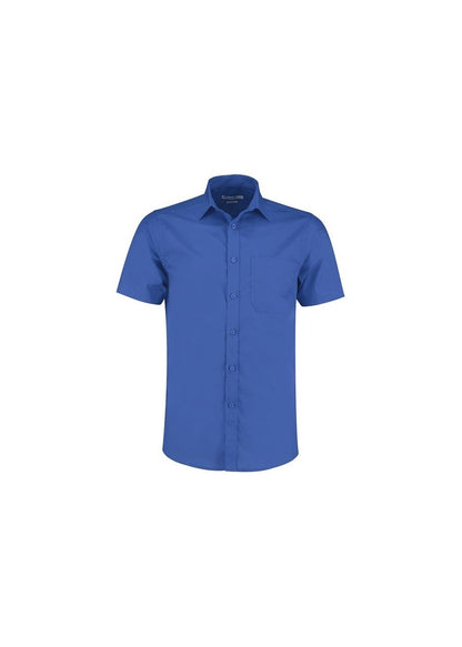 Kustom Kit Mens SS Tailored Poplin Shirt KK141 - Royal Blue - Customisable Corporate Wear