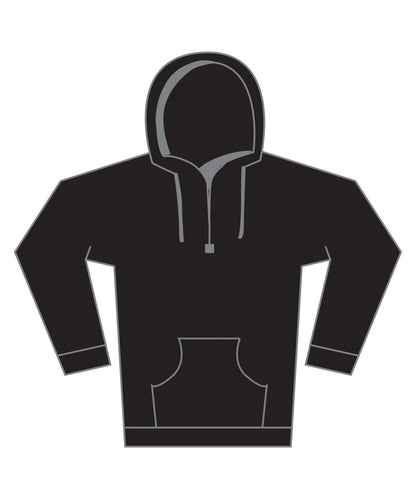 Kustom Kit Regular fit piqu hoodie with zipped pocket KK338 - Black - Customisable Hoodies