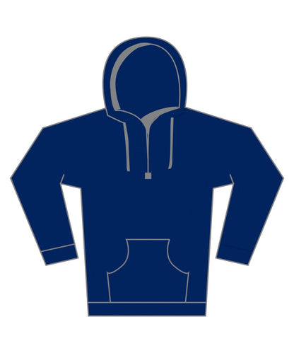 Kustom Kit Regular fit piqu hoodie with zipped pocket KK338 - Navy - Customisable Hoodies