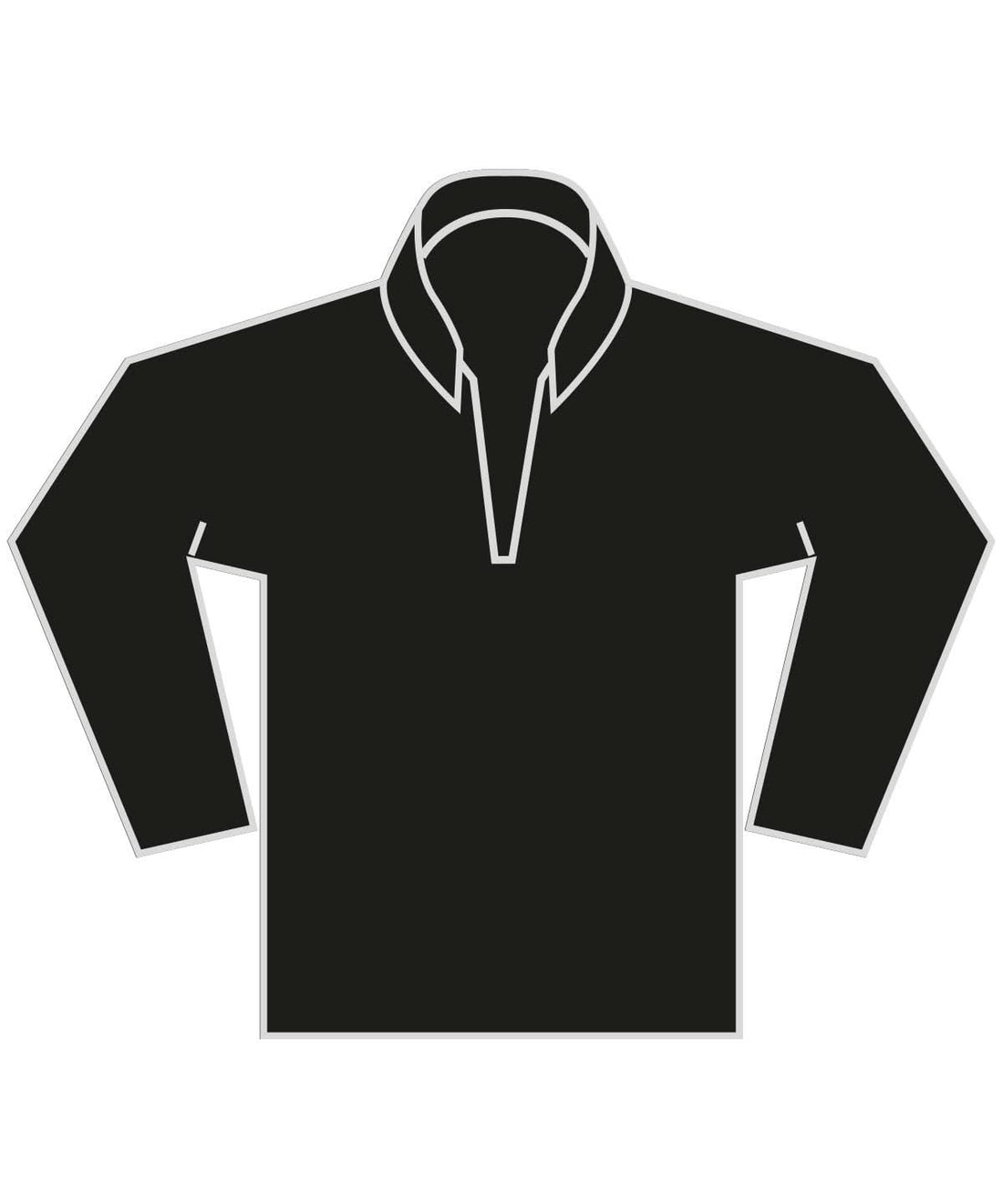 Kustom Kit Regular fit 14 zip piqu sweatshirt KK339 - Black - Customisable Sweatshirts