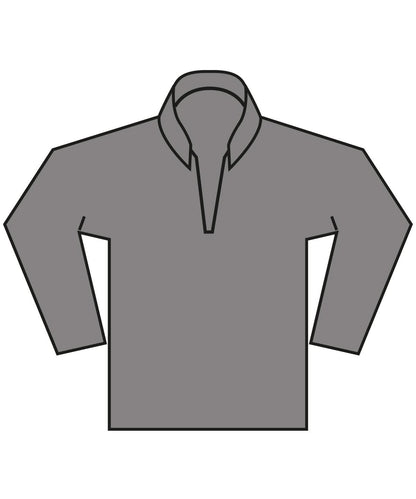 Kustom Kit Regular fit 14 zip piqu sweatshirt KK339 - Dark Grey - Customisable Sweatshirts