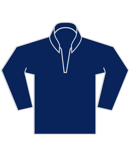 Kustom Kit Regular fit 14 zip piqu sweatshirt KK339 - Navy - Customisable Sweatshirts
