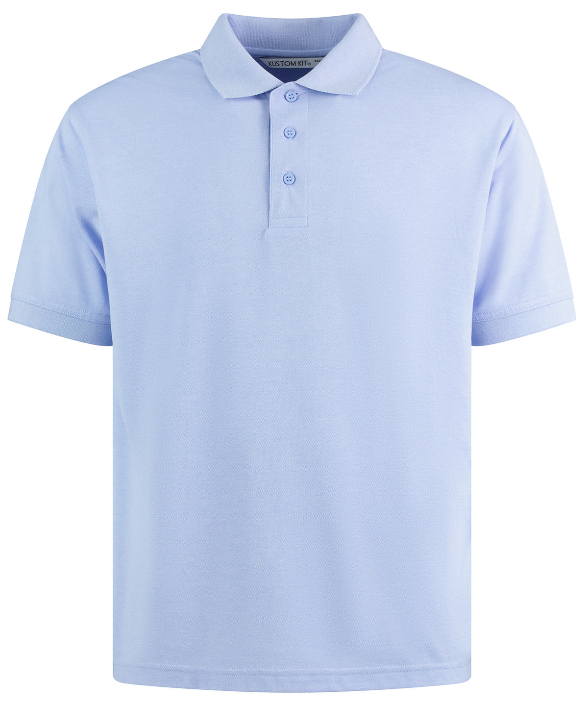 Kustom Kit Klassic Polo with Superwash® 60°C KK403 - Light Heather Blue - Customisable Polo Shirts