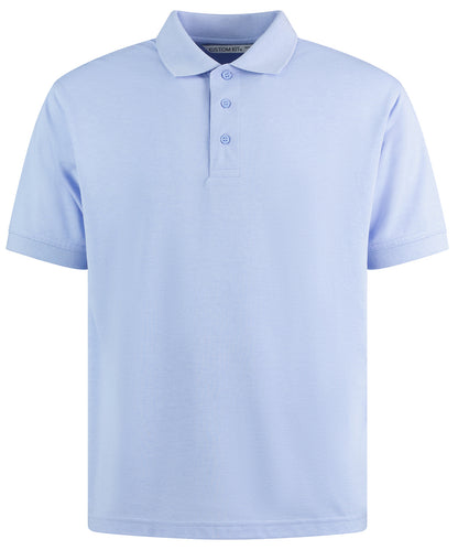 Kustom Kit Klassic Polo with Superwash® 60°C KK403 - Light Heather Blue - Customisable Polo Shirts