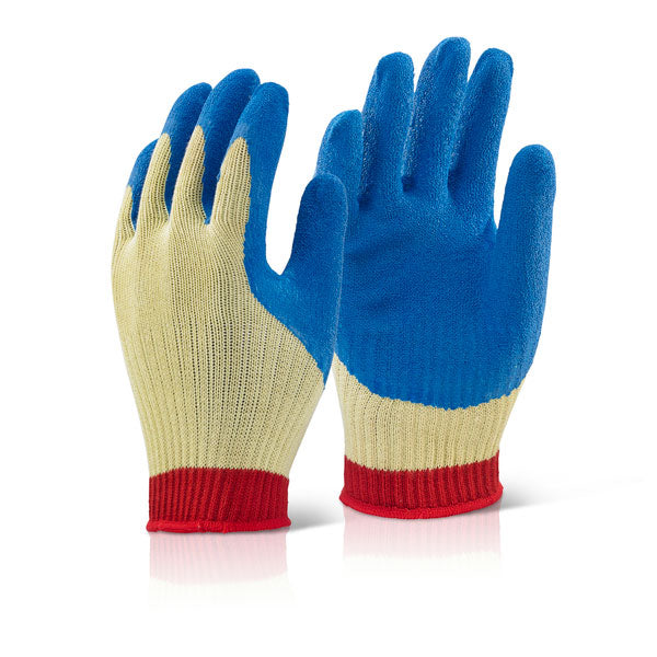 Beeswift Reinforced Latex Gloves - Blue - Customisable Cut Resistant