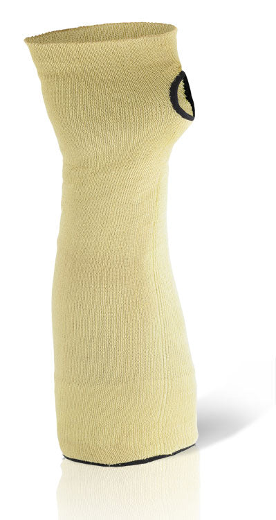 Beeswift Reinforced &quot; Sleeve With Thumbslot - Yellow 18&quot; - Customisable Cut Resistant