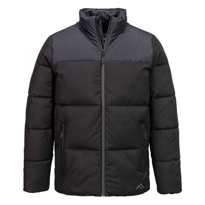 Portwest Kx3 Insulated Baffle Jacket KX306 - Black - Customisable Jacket