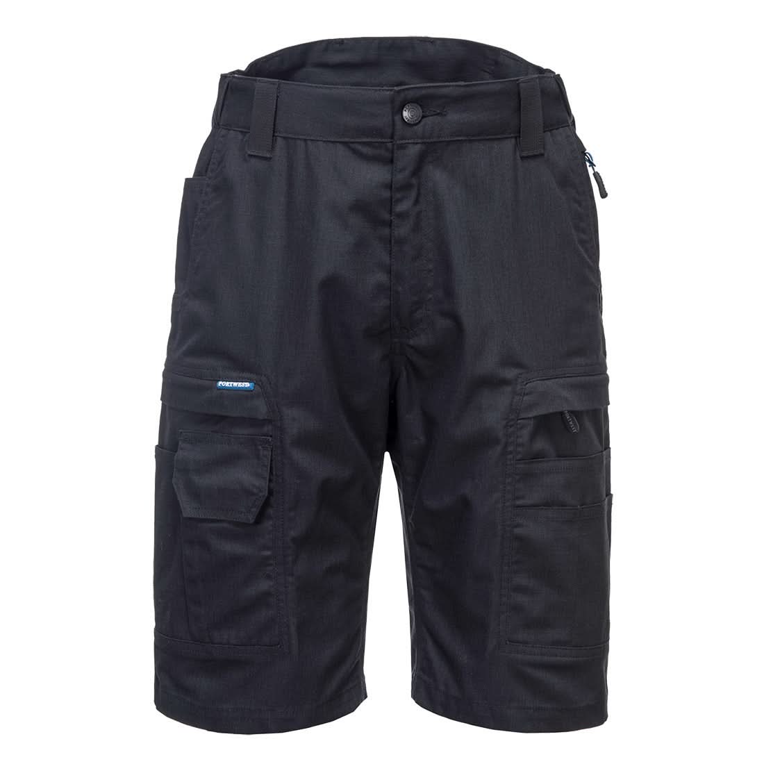 Portwest Kx3 Ripstop Shorts KX340 - Black - Customisable Shorts