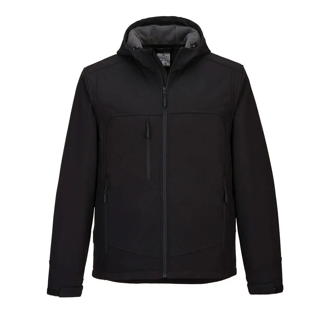 Kx3 Hooded Softshell (3 L) Kx362 - Black - Customisable Softshell Jackets