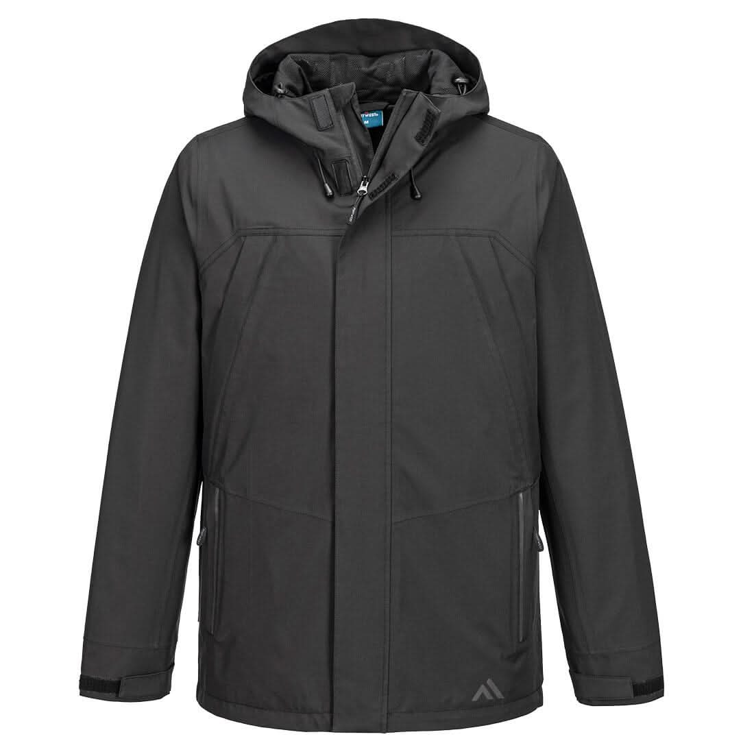Portwest Kx3 Rain Jacket KX364 - Black - Customisable Jacket