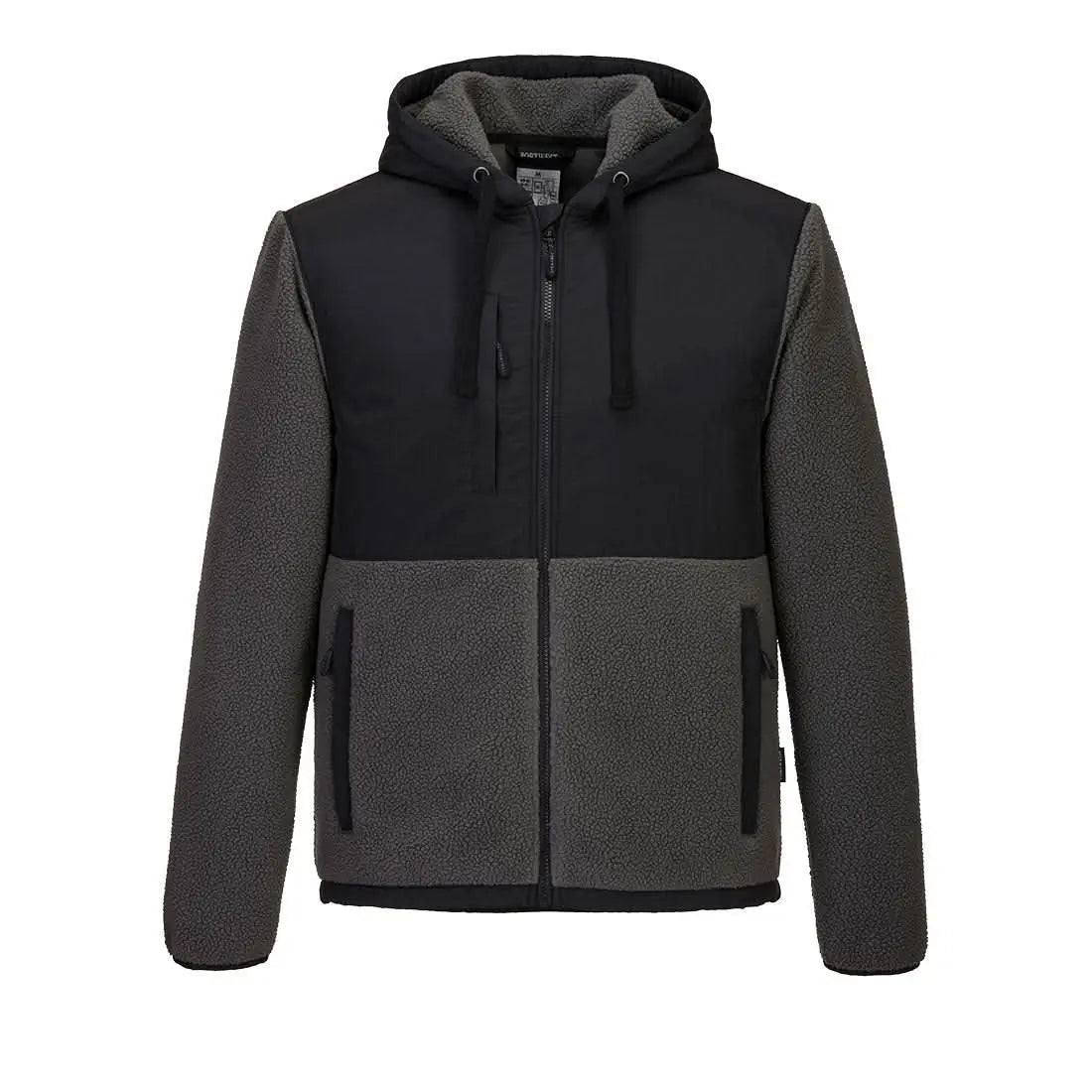 Kx3 Borg Fleece Kx371 - Black Grey - Customisable Fleece