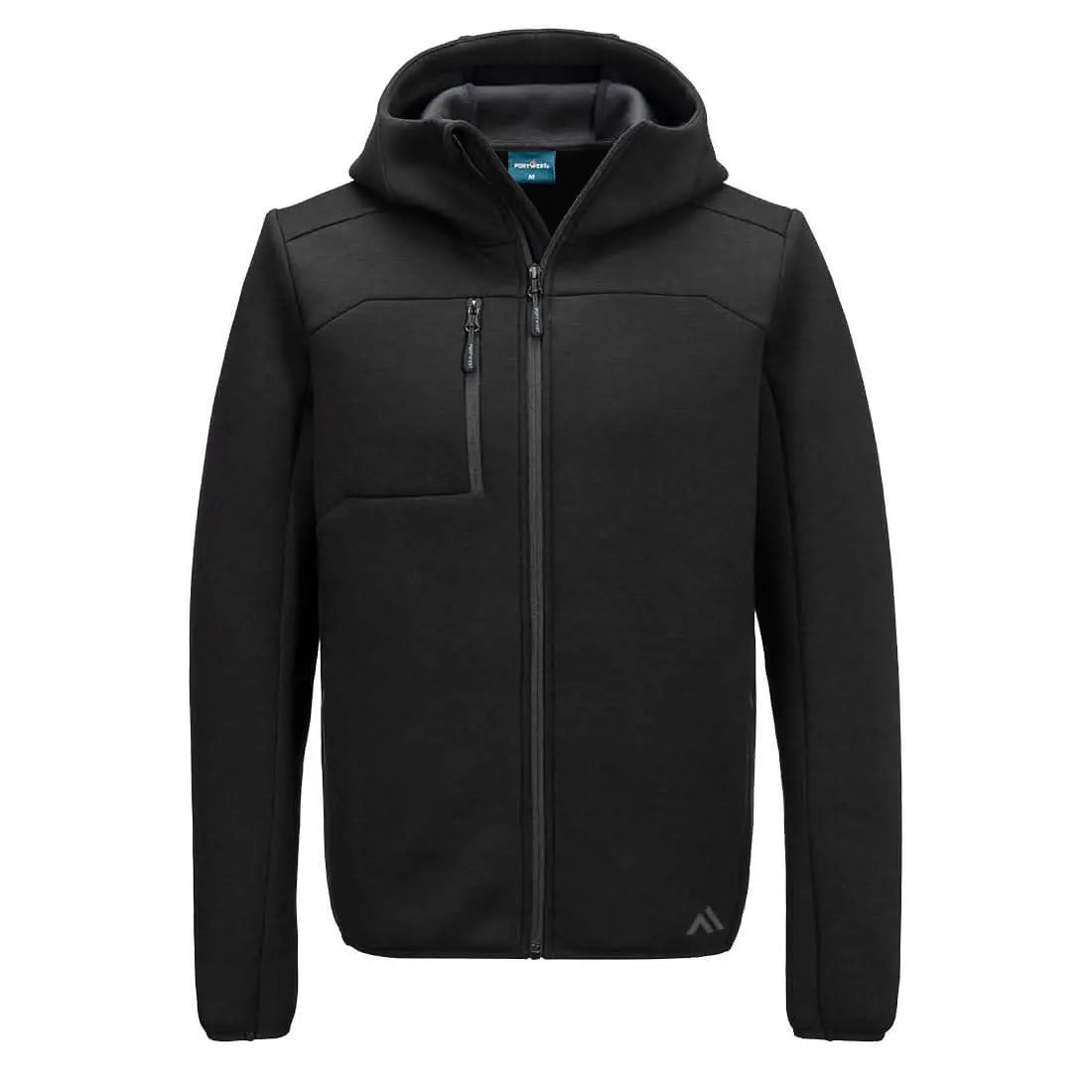 Kx3 Sport Zip Hooded Sweater Kx372 - Black - Customisable Fleeces