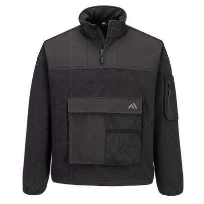 Kx3 Sport 1/4 Zip Fleece Kx378 - Black - Customisable Fleeces