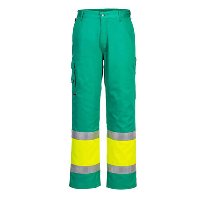 Hi Vis Lightweight Contrast Class 1 Service Trousers L049 - - Customisable Service Trousers