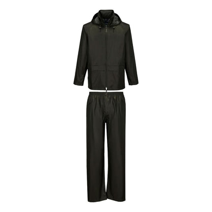 Portwest Essentials Rainsuit 2 Piece Suit L440 - Forest Nights - Customisable Trousers