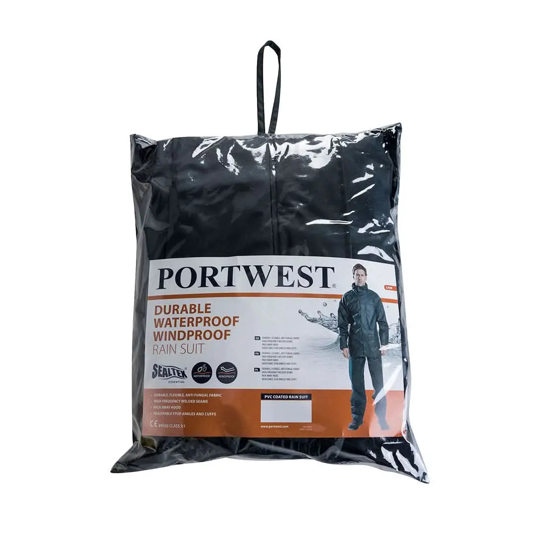 Sealtex Essential Rainsuit (2 Piece Suit) L450 - Navy - Customisable Rain Suits