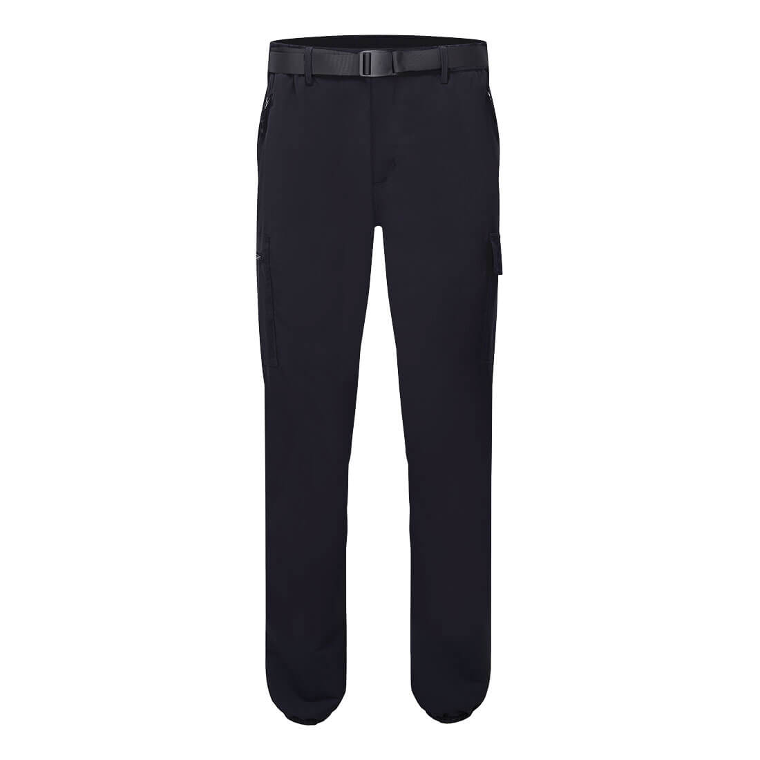 Stretch Lightweight Cuffed Trousers L712 - Black - Customisable Work Trousers