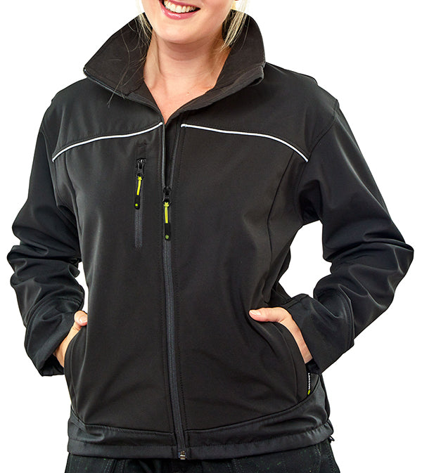 Beeswift Ladies Soft Shell Jacket - Black - Customisable Jackets