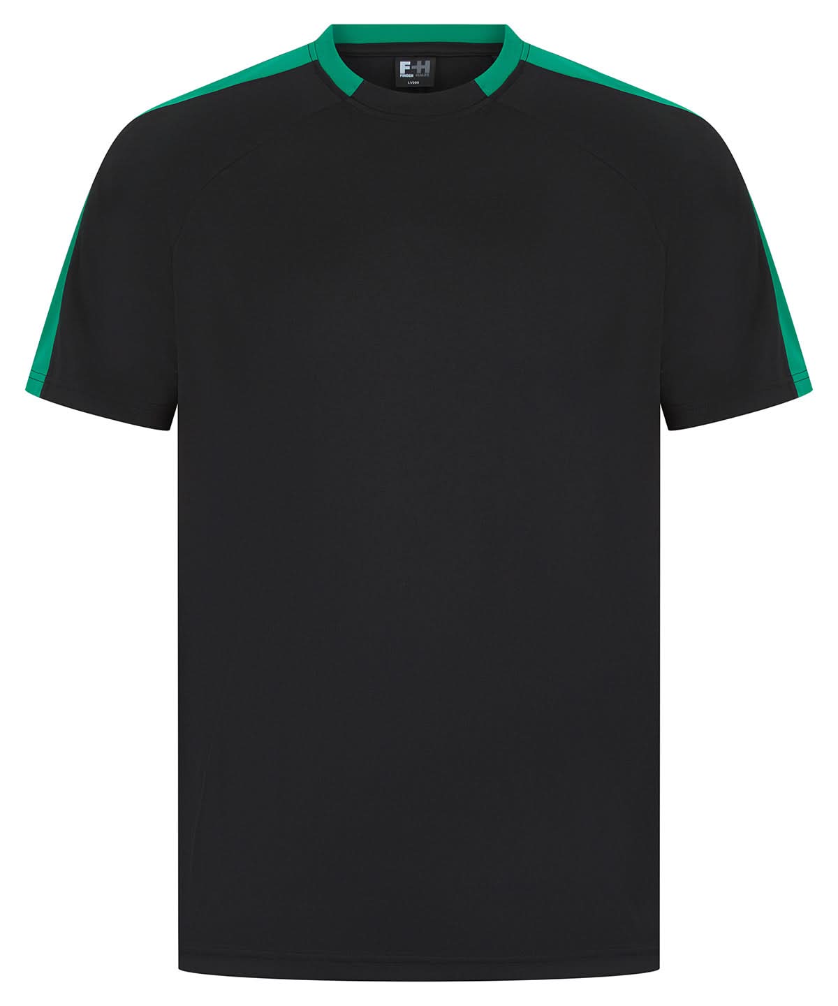 Finden &amp; Hales Finden Hales Unisex team t shirt LV290 - Black Emerald - Customisable T-Shirts