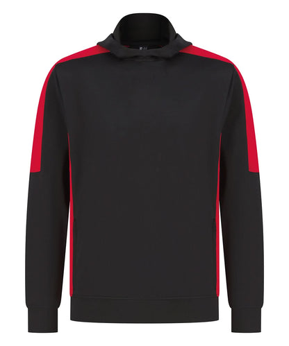 Finden &amp; Hales Adults team hoodie LV341 - Black Red - Customisable Hoodies