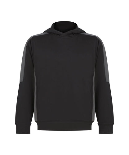 Finden &amp; Hales Kids team hoodie LV342 - Black Gunmetal Grey - Customisable Hoodies