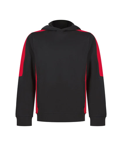 Finden &amp; Hales Kids team hoodie LV342 - Black Red - Customisable Hoodies