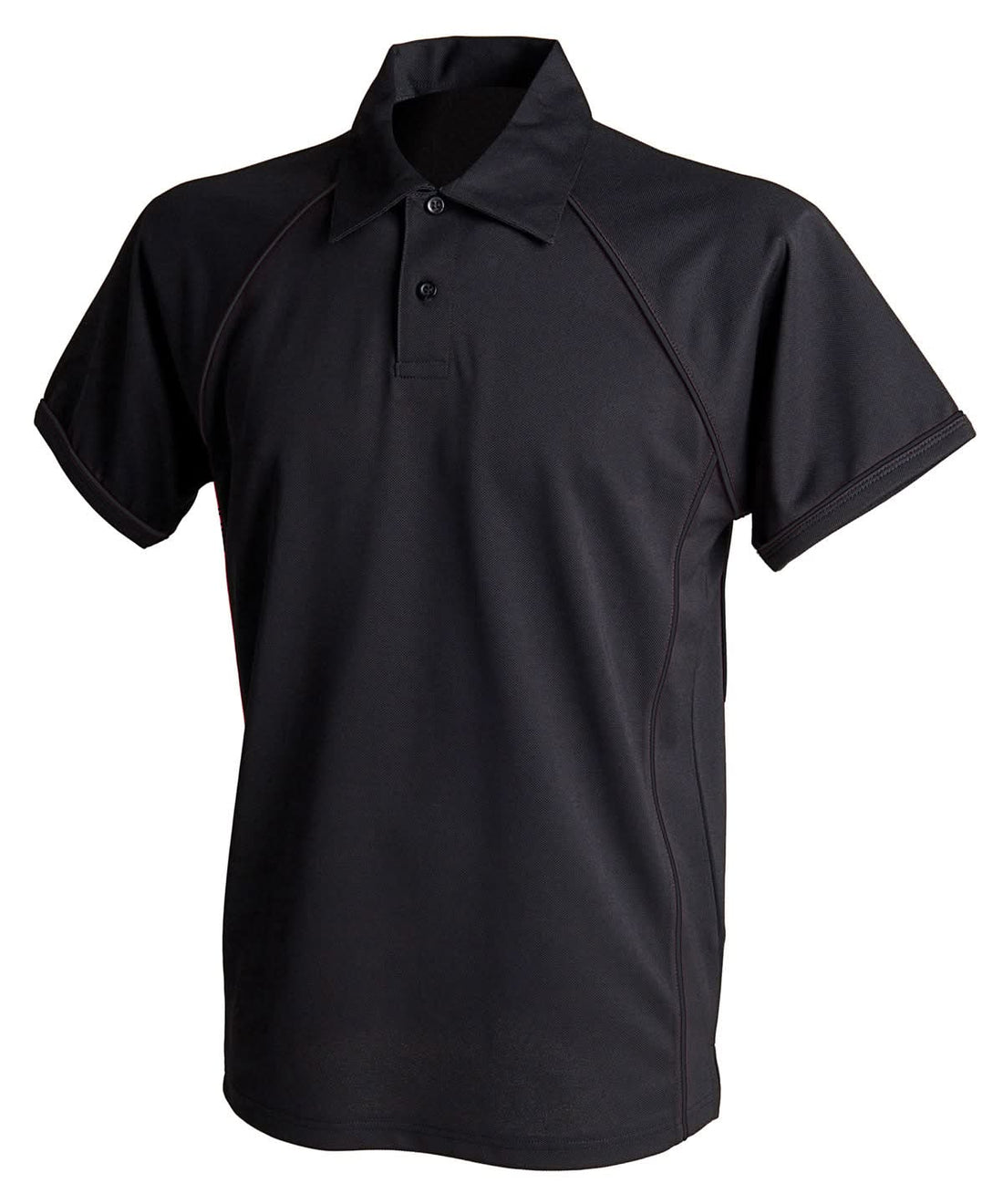 Finden &amp; Hales Finden Hales Piped performance polo LV370 - Black Black - Customisable Polos