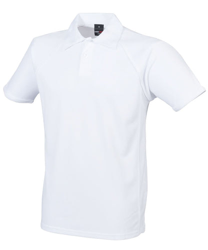 Finden &amp; Hales Finden Hales Piped performance polo LV370 - White White - Customisable Polos