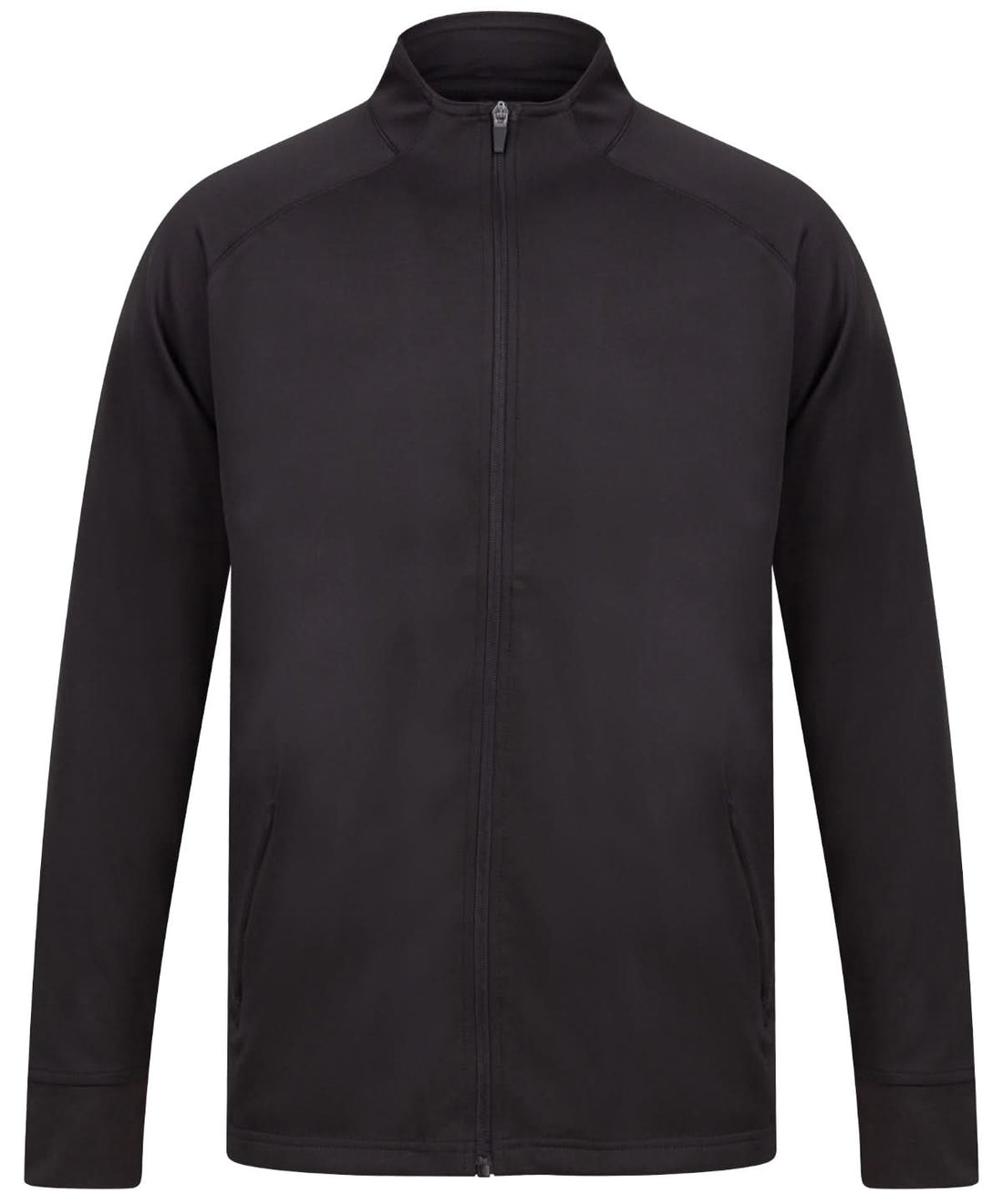 Finden &amp; Hales Finden Hales Knitted tracksuit top Black LV871 - Black - Customisable Trackwear