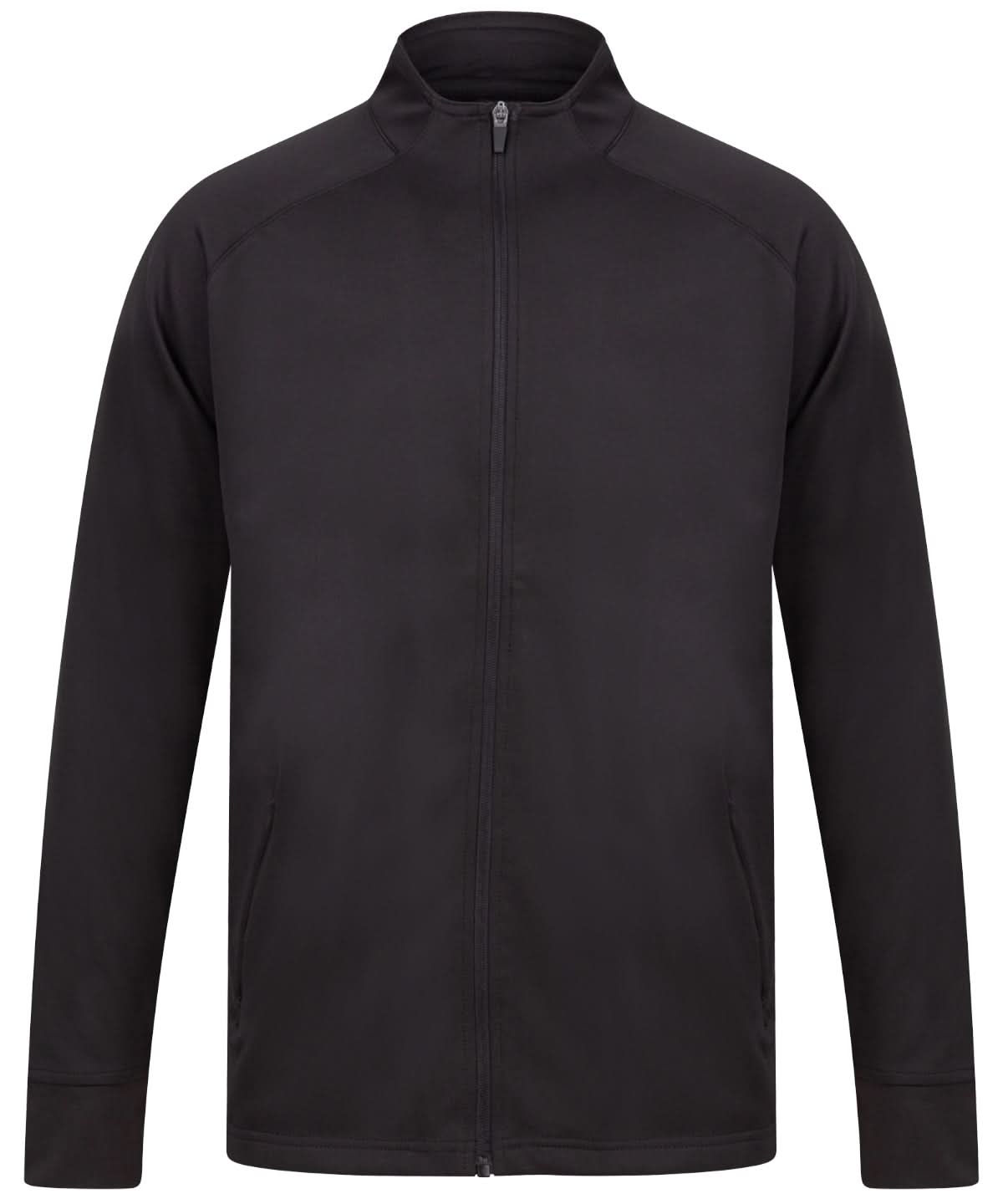 Finden &amp; Hales Finden Hales Knitted tracksuit top Black LV871 - Black - Customisable Trackwear