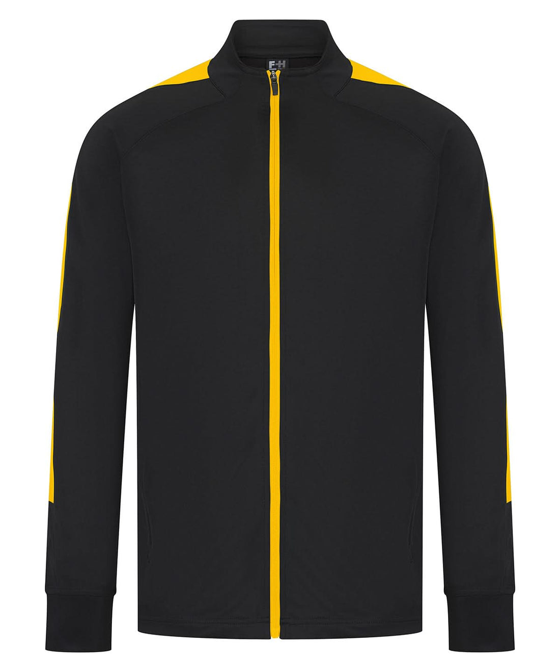 Finden &amp; Hales Finden Hales Knitted tracksuit top Blackgold LV871 - Blackgold - Customisable Trackwear