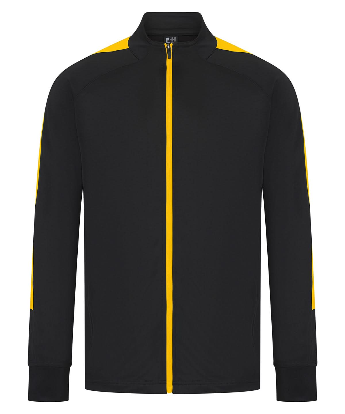 Finden &amp; Hales Finden Hales Knitted tracksuit top Blackgold LV871 - Blackgold - Customisable Trackwear