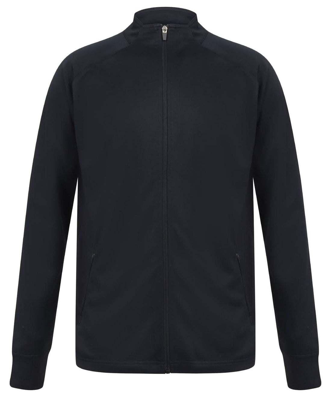 Finden &amp; Hales Finden Hales Knitted tracksuit top Navy LV871 - Navy - Customisable Trackwear