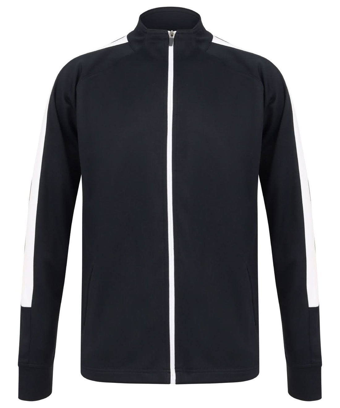 Finden &amp; Hales Finden Hales Knitted tracksuit top Navywhite LV871 - Navywhite - Customisable Trackwear