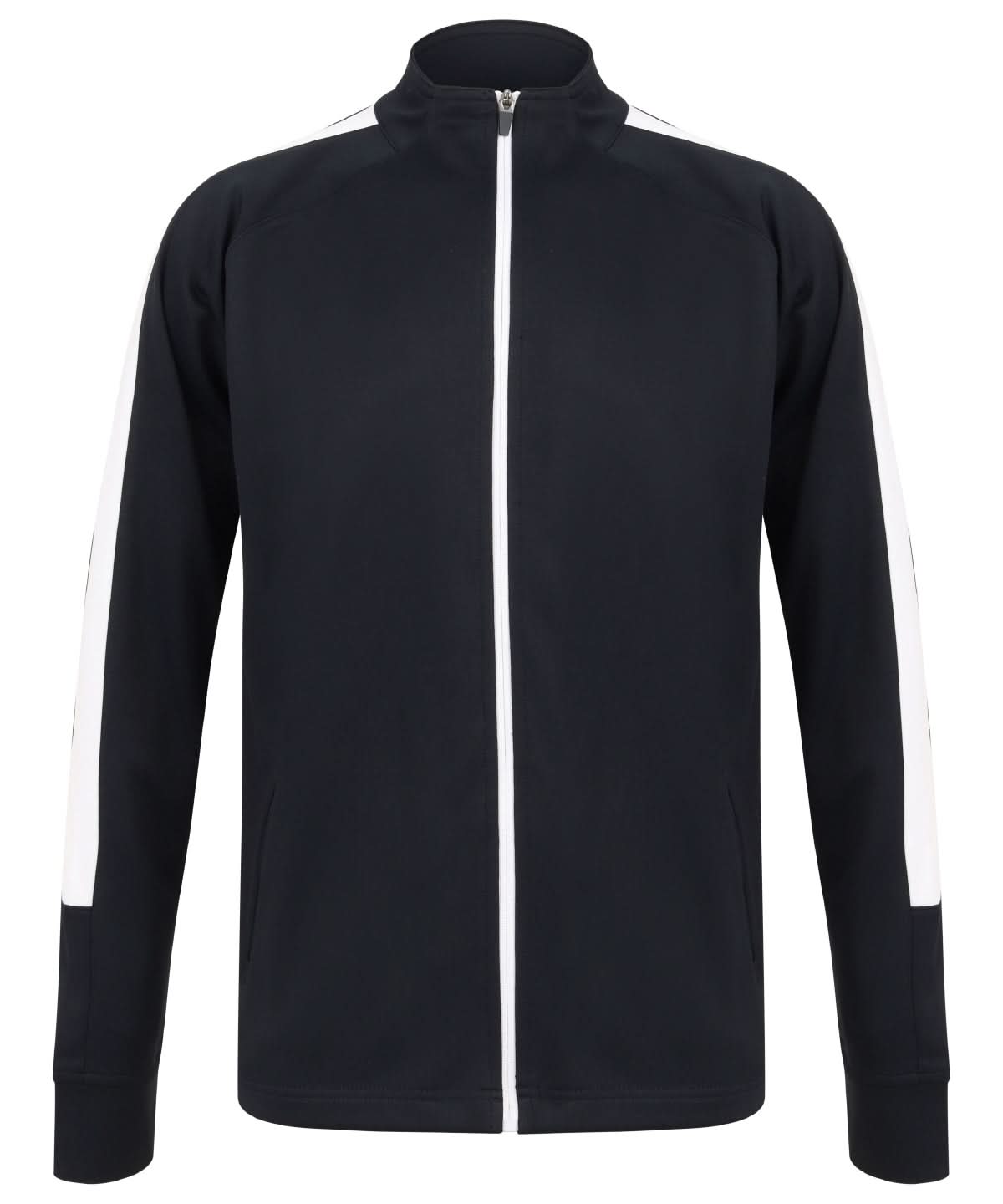 Finden &amp; Hales Finden Hales Knitted tracksuit top Navywhite LV871 - Navywhite - Customisable Trackwear