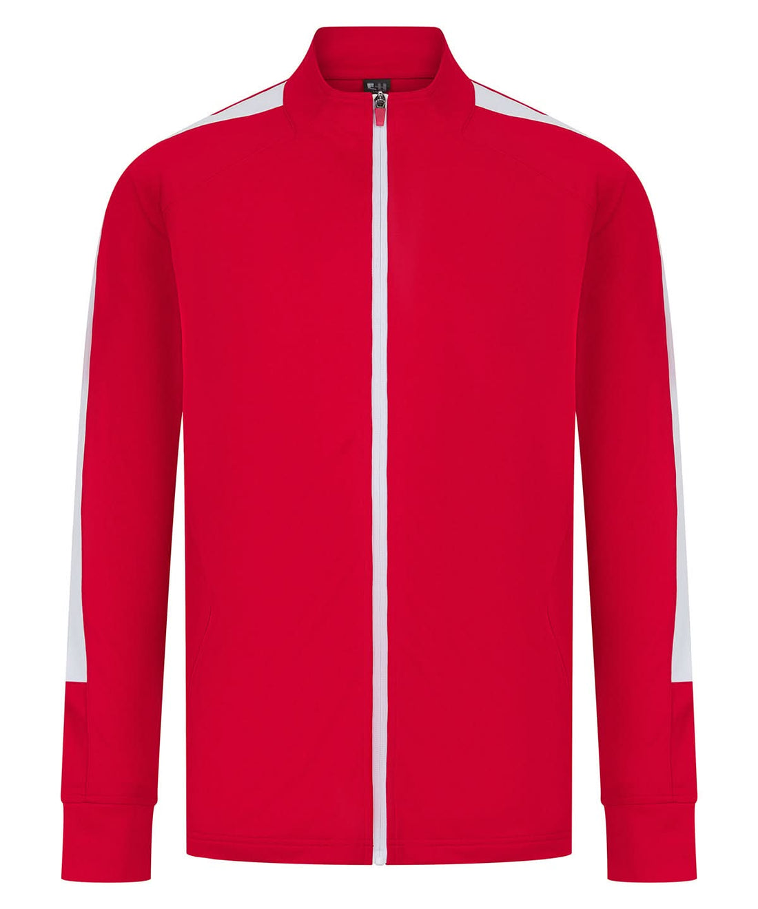 Finden &amp; Hales Finden Hales Knitted tracksuit top Redwhite LV871 - Redwhite - Customisable Trackwear