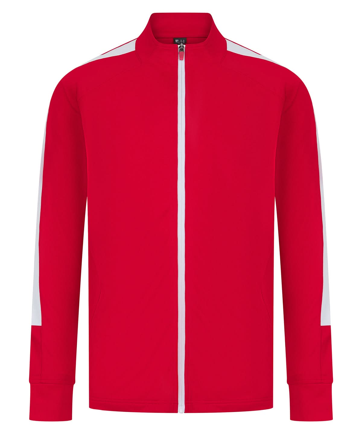 Finden &amp; Hales Finden Hales Knitted tracksuit top Redwhite LV871 - Redwhite - Customisable Trackwear