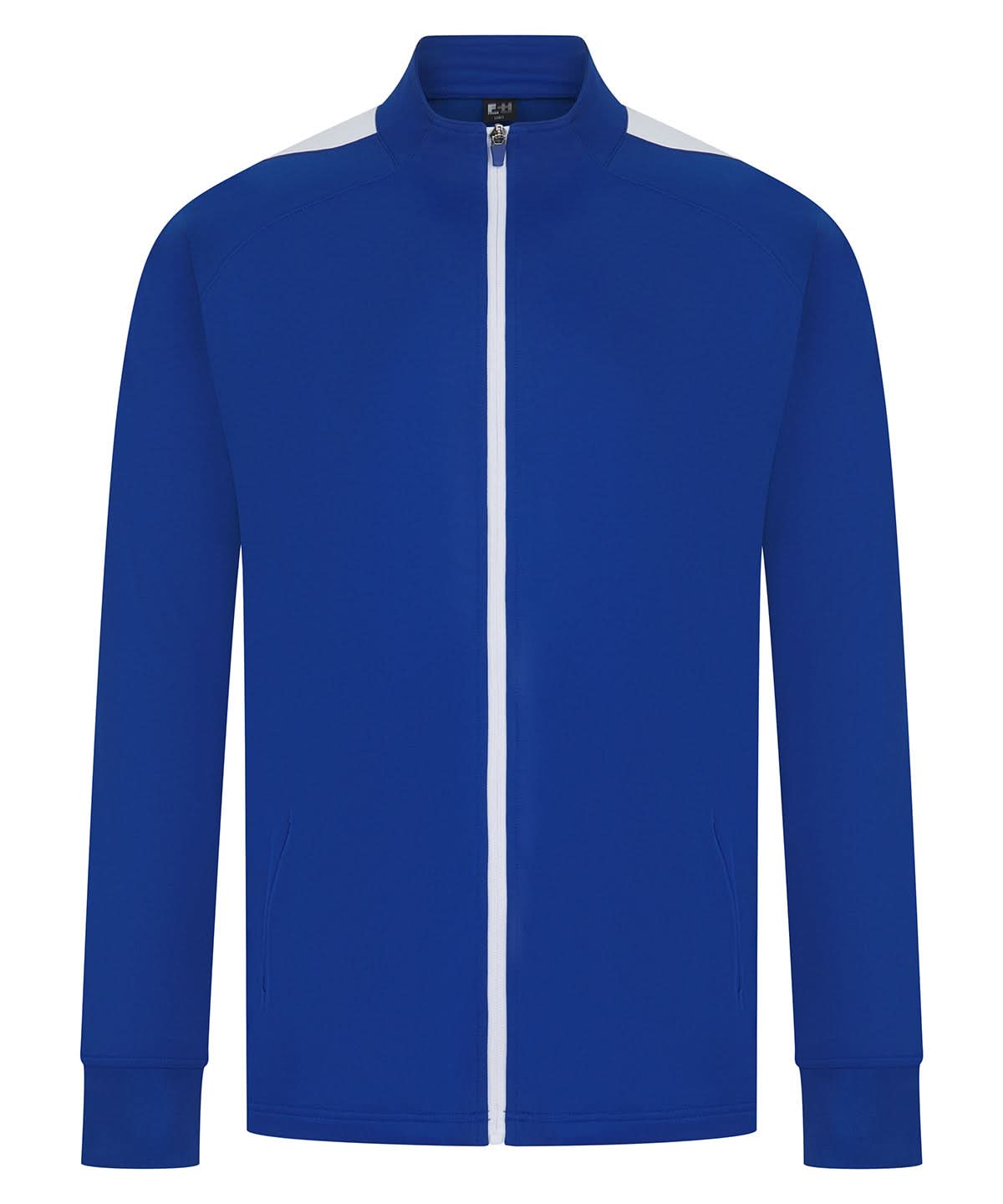 Finden &amp; Hales Finden Hales Knitted tracksuit top Royalwhite LV871 - Royalwhite - Customisable Trackwear