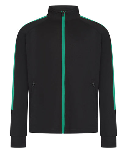 Finden &amp; Hales Finden Hales Kids knitted tracksuit top LV873 - Black Emerald - Customisable Trackwear