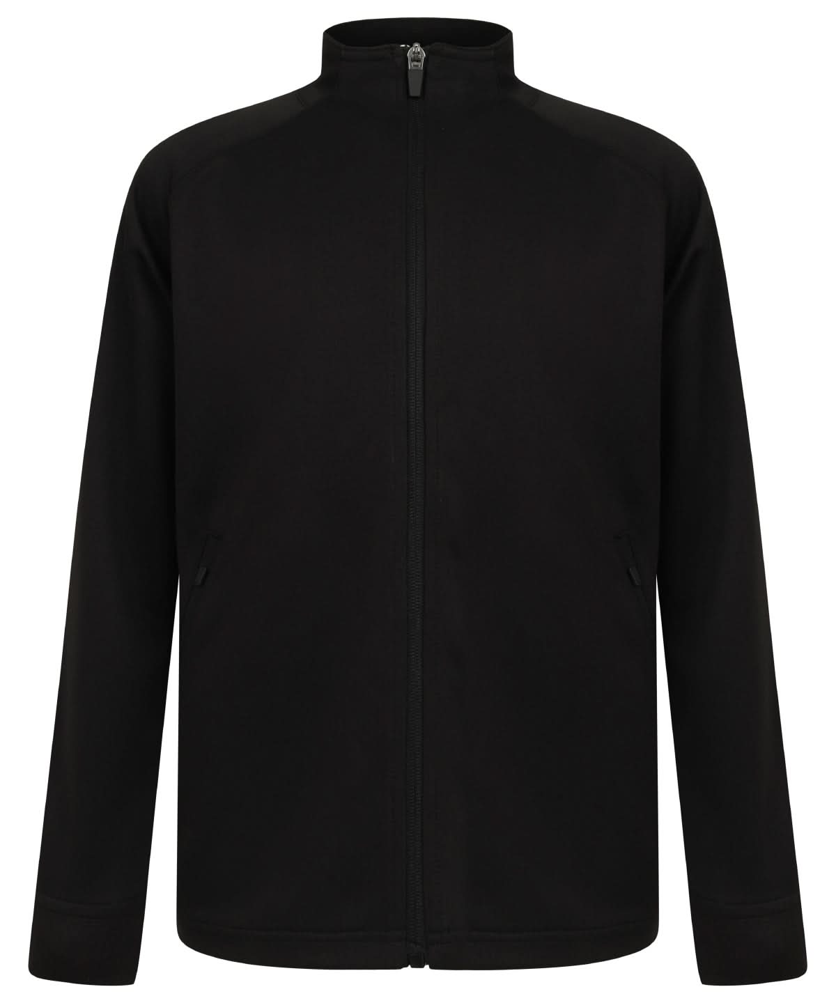 Finden &amp; Hales Finden Hales Kids knitted tracksuit top LV873 - Black - Customisable Trackwear