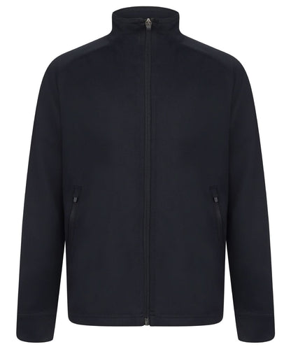 Finden &amp; Hales Finden Hales Kids knitted tracksuit top LV873 - Navy - Customisable Trackwear