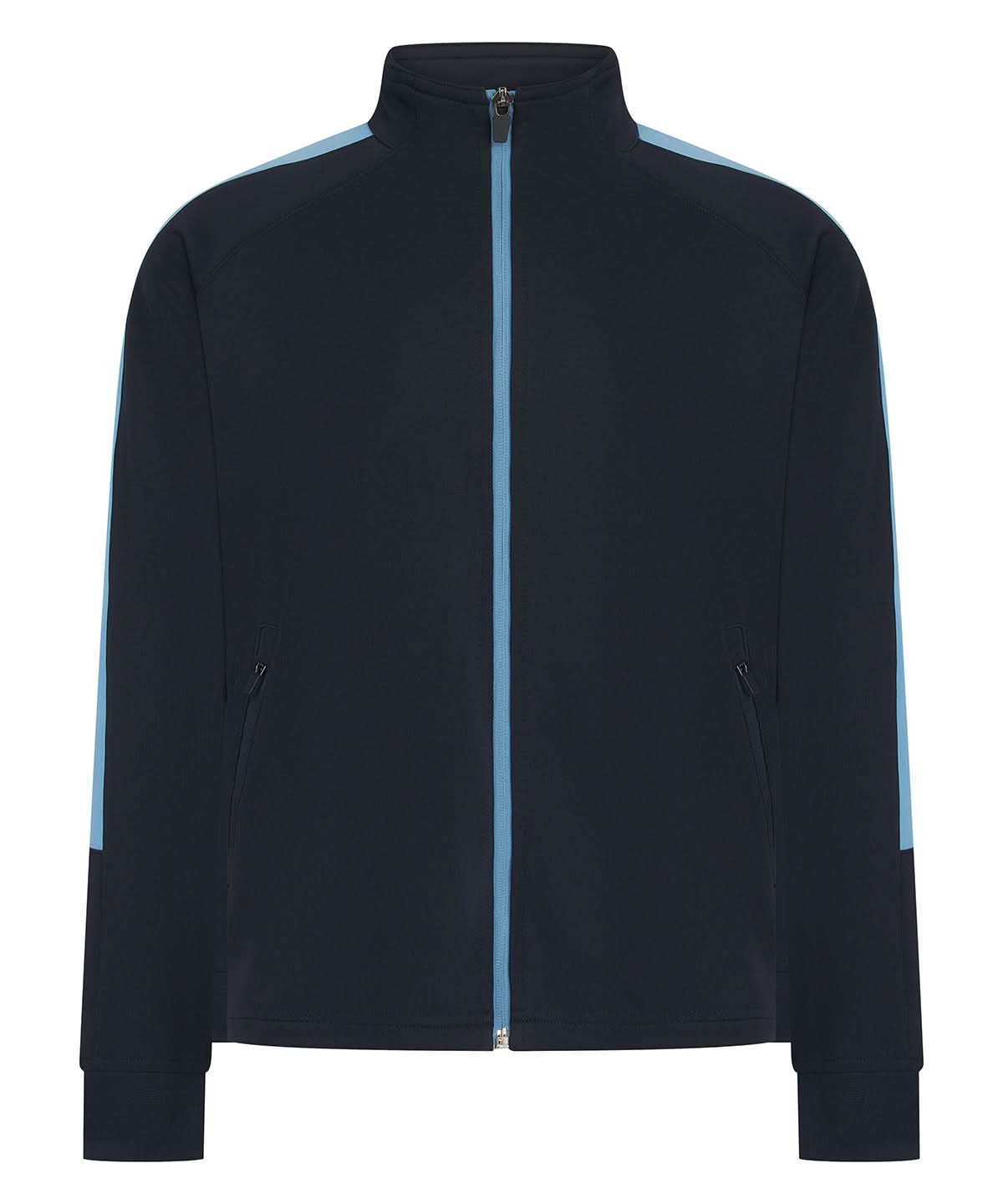 Finden &amp; Hales Finden Hales Kids knitted tracksuit top LV873 - Navy Sky - Customisable Trackwear