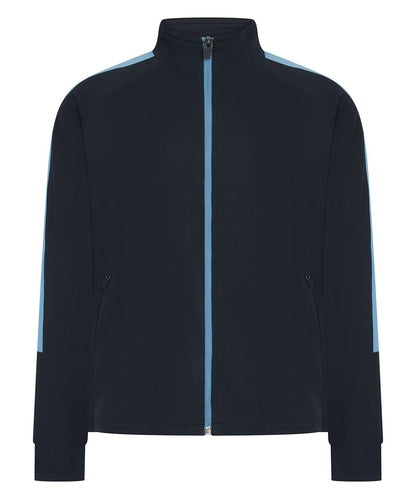 Finden &amp; Hales Finden Hales Kids knitted tracksuit top LV873 - Navy Sky - Customisable Trackwear