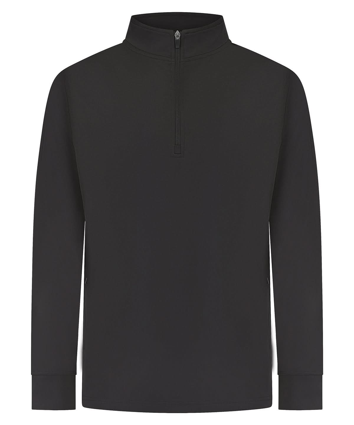 Finden &amp; Hales Finden Hales Tracksuit top LV874 - Black - Customisable Trackwear