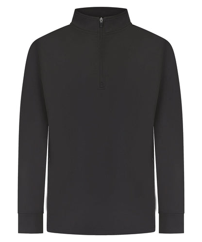 Finden &amp; Hales Finden Hales Tracksuit top LV874 - Black - Customisable Trackwear