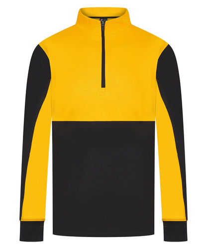 Finden &amp; Hales Finden Hales Tracksuit top LV874 - Black Gold - Customisable Trackwear