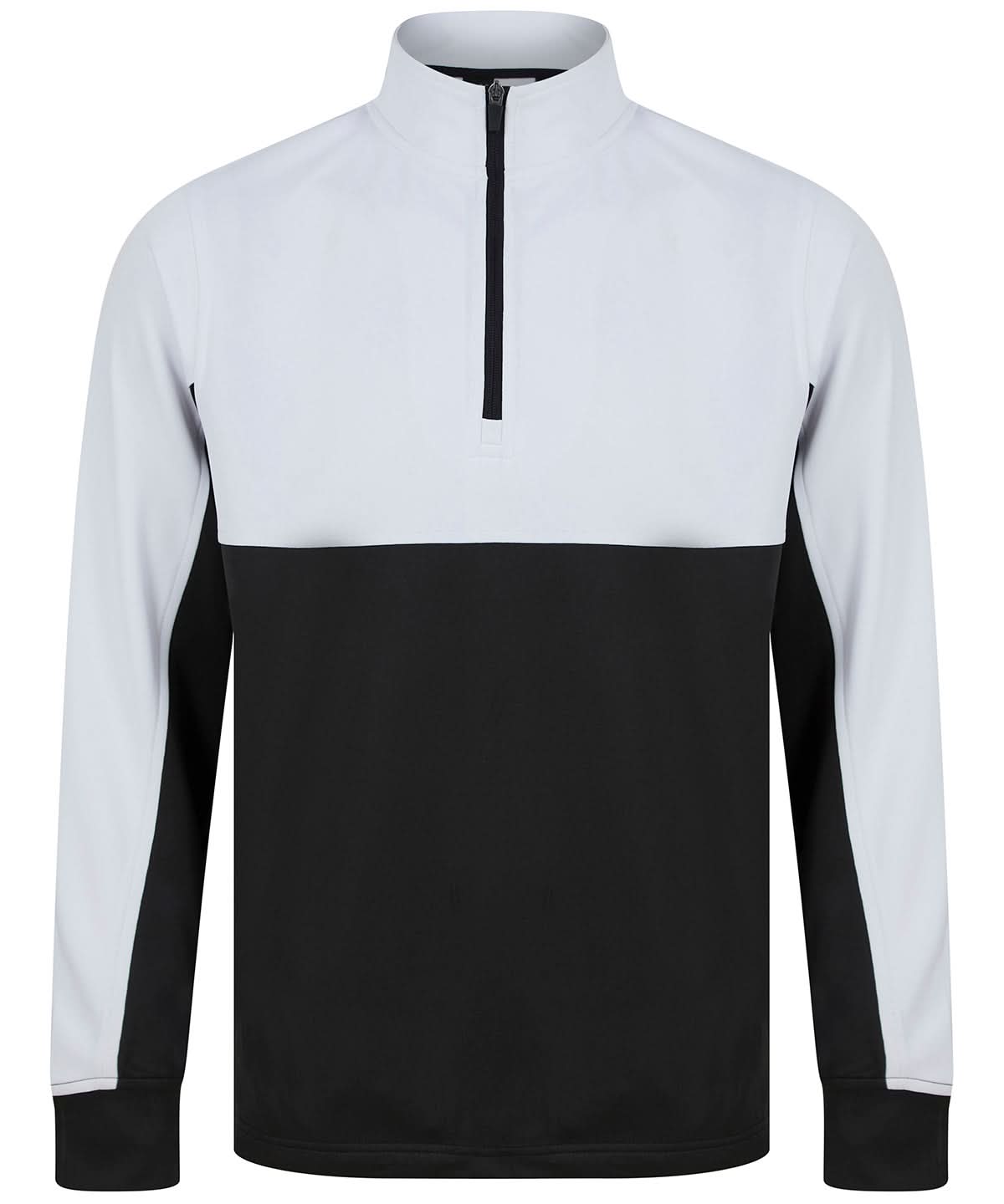 Finden &amp; Hales Finden Hales Tracksuit top LV874 - Black White - Customisable Trackwear