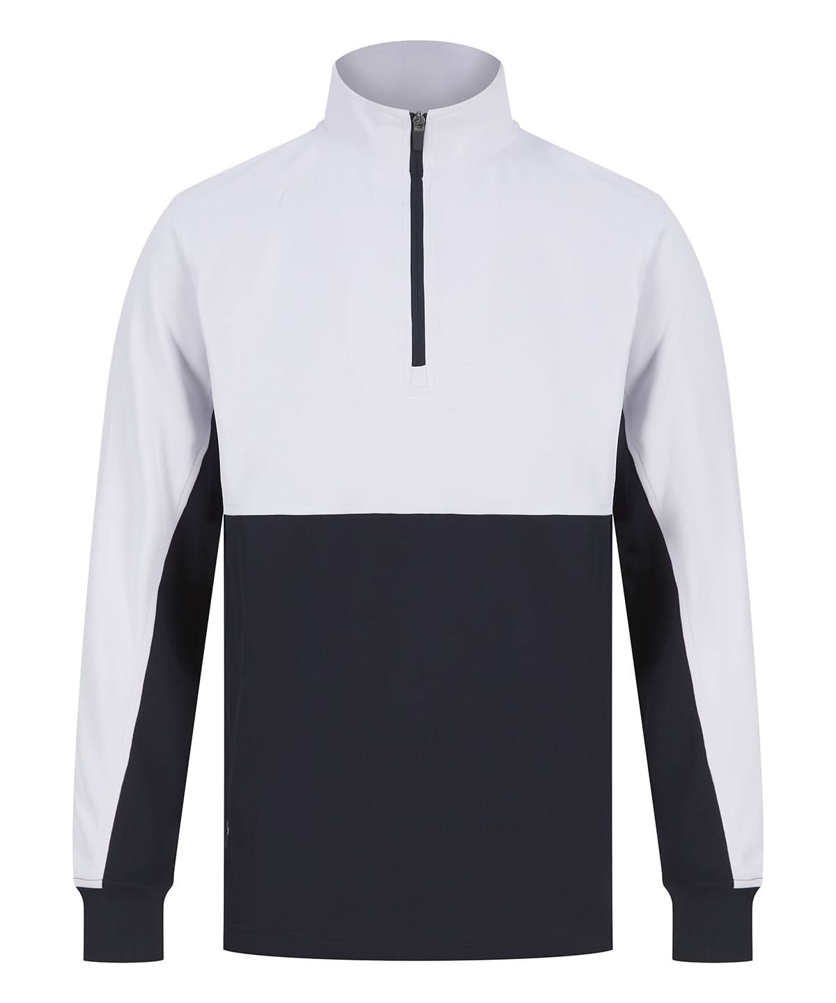 Finden &amp; Hales Finden Hales Tracksuit top LV874 - Navy White - Customisable Trackwear